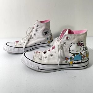 hello kitty x chuck taylor all star hi flowers